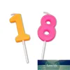 Autres fournitures de fête festive 50pcs couleur aléatoire 0-9 nombre bougie colorée avec base Festival enfants gâteau d'anniversaire décor crème glacée Cupcake D prix usine conception experte