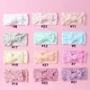 PCS LOK Född baby Girls Ribbed Bow pannband Kabel Stickad bred nylon elastisk hårband dusch present PO Props Accessories240V