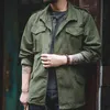 Maden M65 Casacos para Homens Exército Verde Oversize Denim Jaqueta Militar Vintage Windbreaker Casual Casaco de Casaco Retro Loose 211029