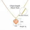 Romantic Sweet Cute Colorful Heart Shape Pendant Link Chain Necklaces for Women And Girls Wedding Engagement Accessories Jewelry G1206