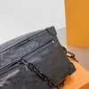 Taschen Crossbody Frauen Geldbeutel weicher Kofferraum Kuhlattenleder -Lederkette Handtasche geprägter Buchstaben Schulter Reißverschluss Brieftasche