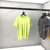 21ss men printed t shirts designer knitting letter seaman stripe clothes short sleeve mens shirt tag green black white yellow blue