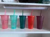 Starbucks Mermaid Goddess 24oz / 710 ml Tumblers Cold Change Stro Dream Draagbare Herbruikbare Milieu Plastic Glitter Cups