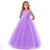 Meninas casamento crianças vestidos para menina vestido de festa rendas princesa verão adolescentes crianças princesa vestido de dama de honra 8 10 12 14 anos 81877960