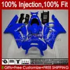 Injection Mold Fairings For KAWASAKI NINJA ZX-6R ZX-636 ZX 6R 600 CC 6 R ZX636 03-04 Bodywork 8No.56 ZX 636 600CC ZX6R 03 04 ZX600C ZX600 2003 2004 OEM Bodys full blue stock