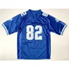 Nikivip Charlie Tweeder #82 West Canaan Coyotes Movie Men's Football Jersey Shirts All Stitched Blue S-3XL Vintage