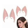 100Pairs festa suprimentos misteriosos orelhas de elfas fadas acessórios de cosplay de látex macio próstico falso goblin orelha pixie vestido up halloween festa máscaras cos máscara