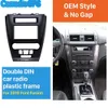 Negro 2Din Car Radio Fascia para 2010-Ford Fusion Auto Stereo Adapter Panel Plate Frame Dash Mount