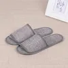 2021 8styles Disposable Slippers Hotel SPA Home Guest Shoes Anti-slip Cotton Linen Slippers Comfortable Breathable Soft One-time Slipper