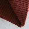 BLSQR Girl Sweater Vest Women Jumper Turtleneck Pullover Knitted Shoulder Pads sleeveless Crop Top Autumn 210430