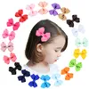Colore della miscela Neonate Piccoli fiocchi di nastro in grosgrain Hairgrips Bambini Bowknot HairClips Accessori per capelli per bambini A159674805