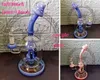 Hopah Beaker Bong Heady Glass Water Pipe Matrix Perk Pink Tall 14mm Bowl