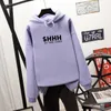 2019 Fashion Sweetshirt for Girls Trendy Casual Pullover NO ONE CARES Letter Print Hoodies Women Long Sleeve Top Sudadera Mujer X0721