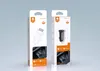 VIPFAN Mini Billaddare 2.4a Snabb laddare Dual USB-adapter med brandskyddat material för smartphones DC-C1