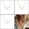 Pendant Necklaces & Pendants Jewelry Imitation Pearl Invisible Transparent Thin Line Simple Choker Necklace Women Drop Delivery 2021 Ge2F6