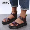 Frauen Gladiator Retro Sandalen Frauen Outdoor Plattform Sandalen Mode Atmungsaktive Retro Schuhe Damen Femmes Sandales Y0721