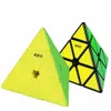 Qiyi Magnetic Series 3x3 Pyramid Magic Cube Professional Magic Cube Twisty Speed Puzzle Educational Toys Supplies