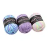 1 pc gradient cor de algodão linha tingindo lã arco-íris diy tricô fios de crochê para camisola chapéu lenço almofada xaile y211129