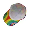 Coloré Motif Style Tissu Camionneur Équipé Chapeaux Mode Tie-Dye Couleurs Casquettes De Baseball Pour Hommes Et Femmes Taille Libre