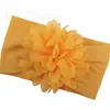 Children Hair Accessories baby soft nylon chiffon flower hairs bands 13 color kids Headbands pointed flowers headdress 9186