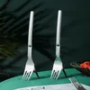 Овощные инструменты Многофункциональный 2 в 1 из нержавеющей стали Fruit Fruit Fork Warmlon Smiecer Rutter Tableware Кухонные гаджеты CCA7293