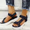 Sandals Drop On Sale INS Brand Deisgn Fashion Large Size 35-43 Casual Cosy Heels Summer Hook&Loop Shoes Women