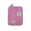 Lovely Daisy Print Lady Women Short Wallet PU Leather Small Coin Purse Cartoon Wallets Pouch For Girls Female Portefeuille Femme