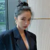 유럽의 새로운 유행 다층 골드 컬러 금속 귀 반지 매력 레이디 귀걸이 쥬얼리 여성을위한 특이한 선물