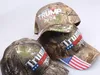 Donald Trump Hut 2024 Camouflage USA Flagge Baseball Caps Keep America Great Again Snapback 3D Stickerei Großhandel BT6692