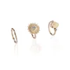5 stks / set unieke ontwerp eenvoudige stijl geometrische ring gouden kleur boheemse zon knuckle ringen voor vrouwen partij sieraden bijoux