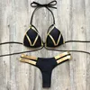 Costume da bagno per donna Bronzo Splicing Snakeskin Bikini Ladies Sexy Costumi da bagno Commercio MIX 9 Colori Caratteristiche Costume da bagno