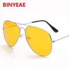 Yellow Pilot Glasses Women Night Vision Driving Big Car Eyeglasses Frames Eyewear Gafas Oculos8502732