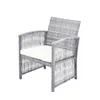 US STOCK GO 4 Pieces Outdoor Furniture Rattan Chair & Table Patio Set Outdoor Sofa for Garden Backyard Porch and Poolside a57 a38 a42