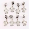 Alloy tartaruga tartaruga animal charme solto grânulos antigos prata Dangle Fit Pulseiras Europeias Jóias Encontrar B1176 26.1x12.5mm 100 pcs / lote