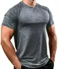 240 Män Spring Sporting Top Jerseys Tee Shirts Sommar Kortärmad Fitness Tshirt Cotton Mens Kläder Sport T Shirt