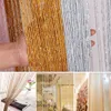 1 * 2 M Glitter String Tenda per porta Perline Divisori Perline Frangia Finestra Pannello Divisore Home Decor Creativo Drape Room Decor 210913