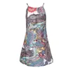 Women Summer Ocean Wind Print Beach Dress Cover Up Wear Robe De Plage Beachwear Saida Praia Cloths Sarongs