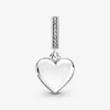 100% 925 Sterling Silver Openable Heart Locket Dangle Charms Fit Original European Charm Bracelet Mode Femmes Mariage Fiançailles Bijoux Accessoires