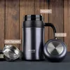 500 / 600ml Mode Rostfritt stål Vakuumflaskor Män Business Thermos för Tea Water Mug Tea Infuser Bottle Kontor Värmekopp 210809