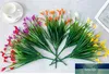 Nouveau beau 25 têtes / bouquet mini calle artificielle avec feuille faux lis lis plantes aquatiques home salle de Noël décor de fleur de fleurs