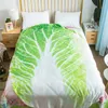 Одеяла Творческая овощная капуста летнее стеганое одеяло ice шелковое кондиционер одеяло детские дети для взрослых тонкий утешитель
