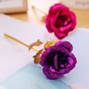 Christmas Day Gift 24k Gold Foil Plated Rose Creative Gifts Lasts Forever Rose for Valentine e039s Day girl gift 388 V26580381