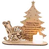 Christmas Decorations 1PC Exquisite Decor Xmas Creative DIY Wood Adornment