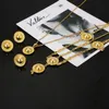 Earrings & Necklace Ethiopian Gold Color Habesha Pendant Necklaces Ring Bangles African Wedding Jewelry Sets