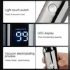 USB Şarj Edilebilir Elektrikli Tıraş Makinesi Razor Su Geçirmez 3D Başkanı Kuru Islak LED Ekran Sakal Giyotin Yıkanabilir Tıraş Makinesi Erkekler Için P0817