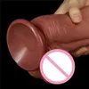 Silicone Realistico Dildo Adulto Femmina Masturbatore Anale Enorme Pene Artificiale Per Le Donne Spessore Grosso Cazzo Con Ventosa Giocattoli Del Sesso X0503