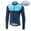 Giacche da corsa 2022 Winter Thermal Fleece Uomo Bicicletta Manica lunga Maglia da ciclismo Abbigliamento Pro Team Outdoor Mountain Road Uniform Bike Triath