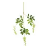 Ghirlande di fiori decorativi - Glicine di fiori artificiali Lungo 75 cm Budino di tofu a Kinuka Finto albero Rattan Decorazione del soffitto di nozze (verde)