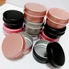 100 x 30g Rose Gold Skruvgänga Aluminiumsalva 30ml Kosmetisk Makeup Läppstift Lip Balm Concealer Refillable Metal Tin Potgoods