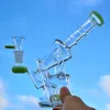 SIDECAR Cam Bong ile Showerhead Perc Nargile Recycler Dab Rigs Oil Rig Sigara Aksesuarları XL-1972